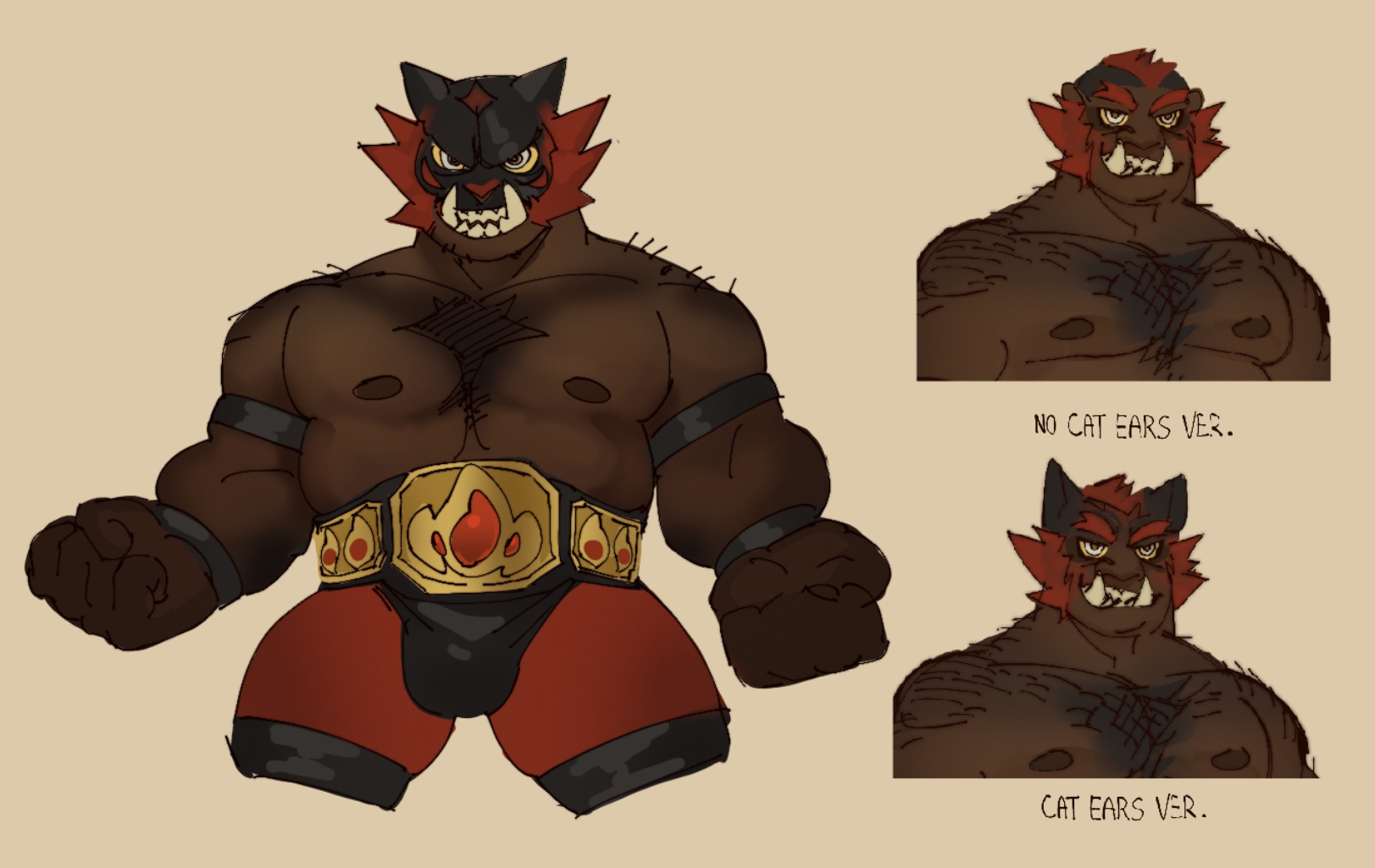 Incineroar Gijinka by DonkeyLad -- Fur Affinity [dot] net