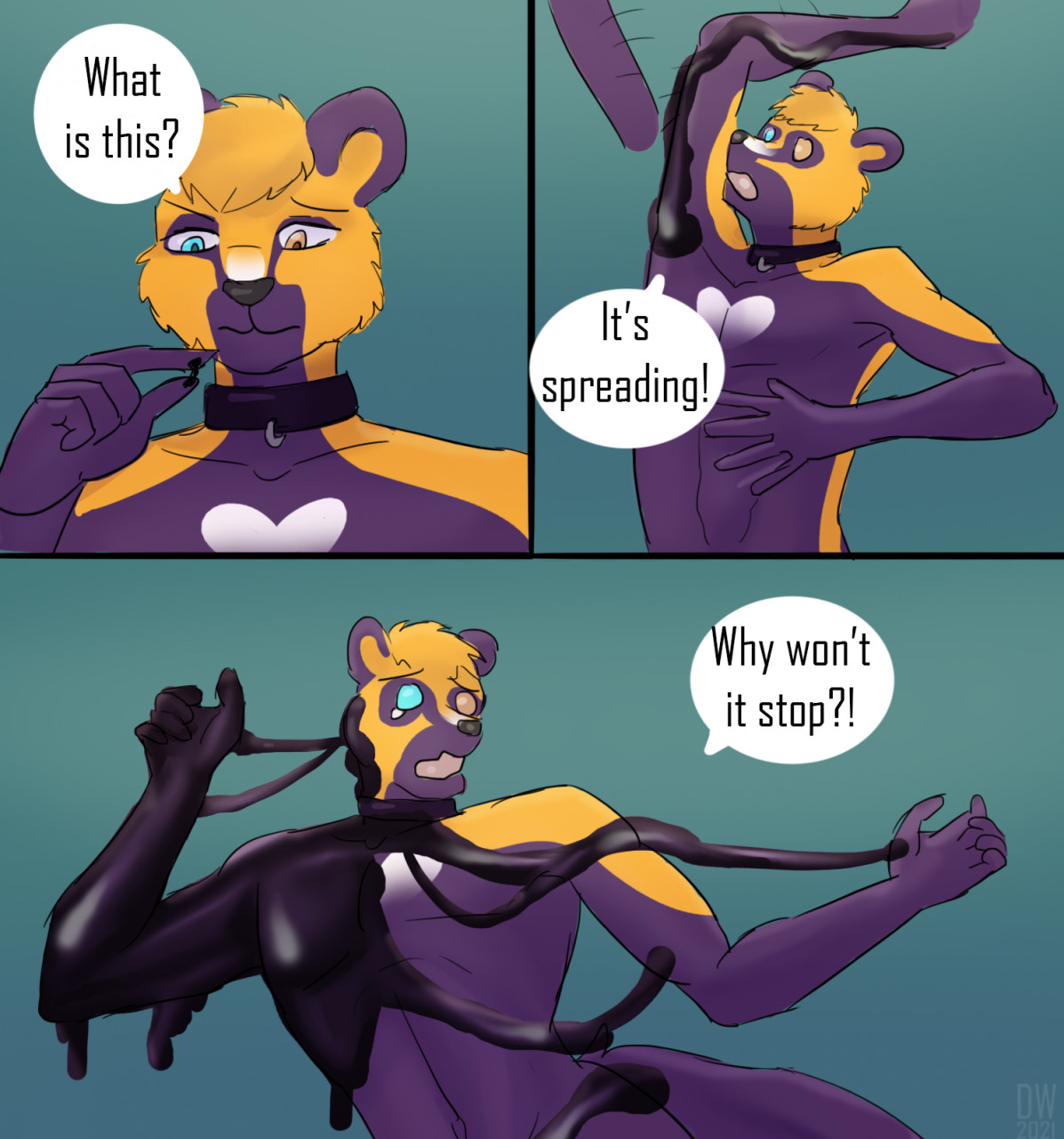 Supportive latex friend by SillyWerWolf -- Fur Affinity [dot] net