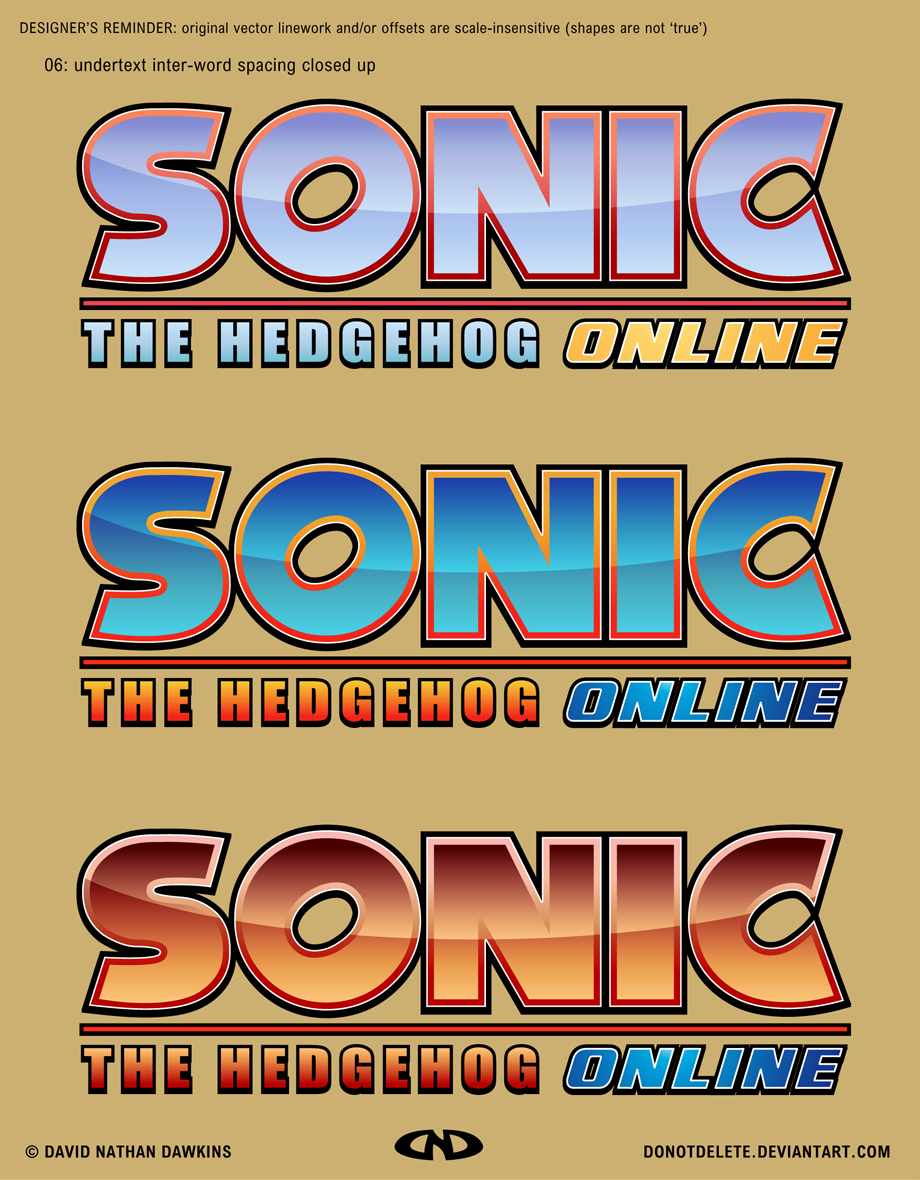 Sonic The Hedgehog Online Logo (final Versions A) By Donotdelete -- Fur 