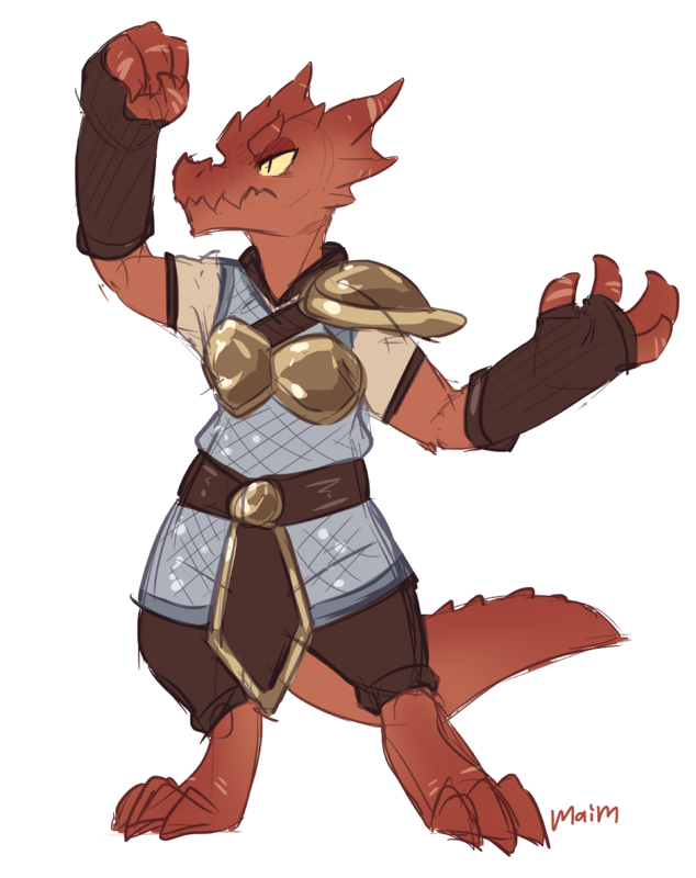 tank-kobold v1 by Doodlies -- Fur Affinity [dot] net