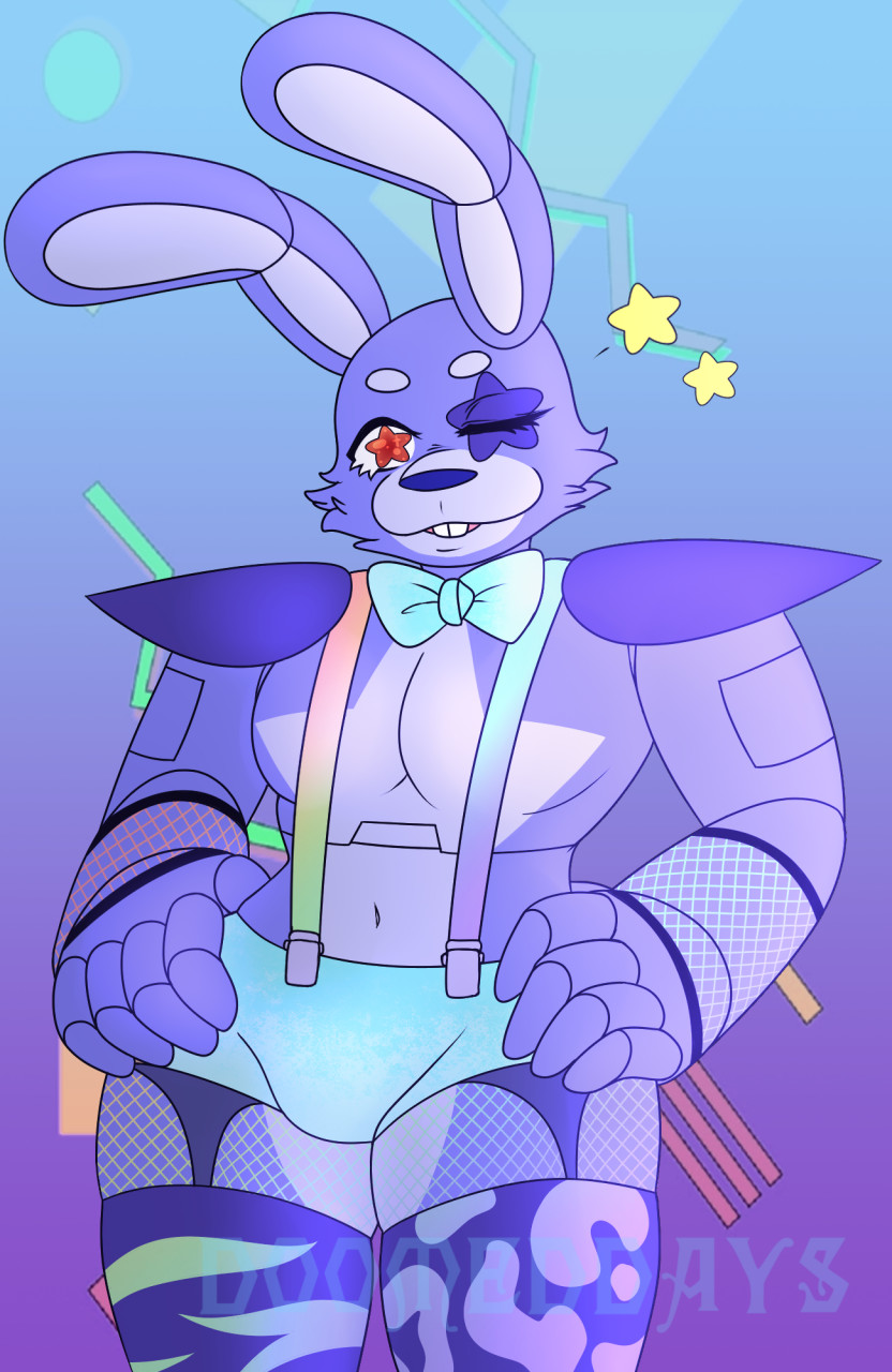 Glamrock Bonnie by Dom-Draws on Newgrounds