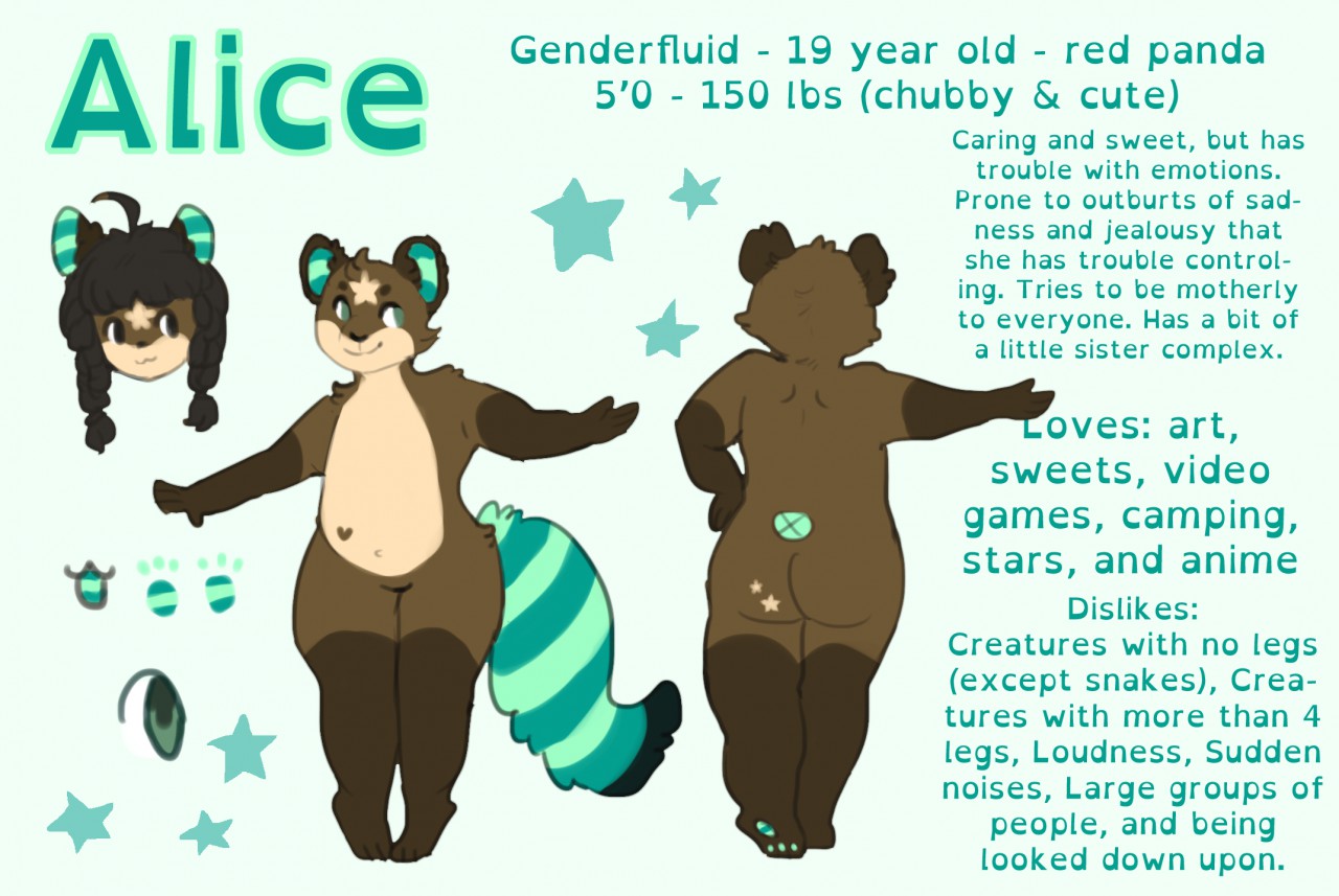 Ref Sheet for Alice!! (c) by DoomyAndGloomy -- Fur Affinity [dot] net