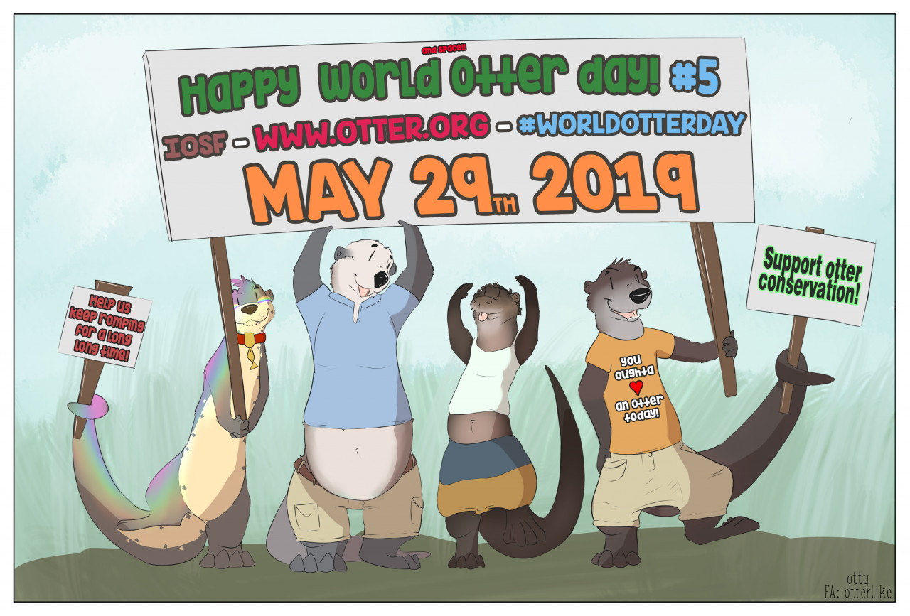 Happy World Otter Day 5 By Otterlike By Douevenfishbro Fur Affinity Dot Net