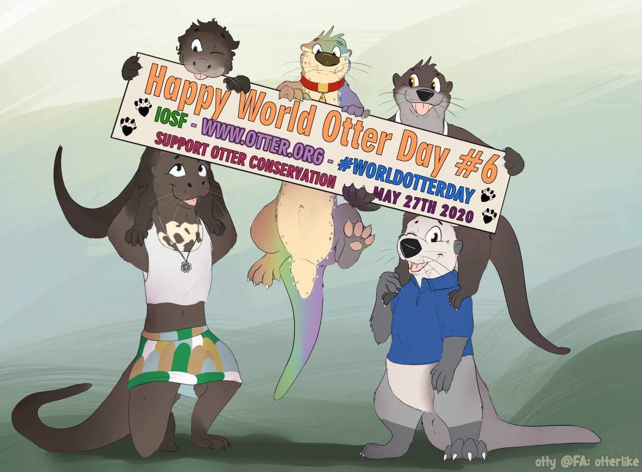 Happy World Otter Day 6 By Otterlike By Douevenfishbro Fur Affinity Dot Net