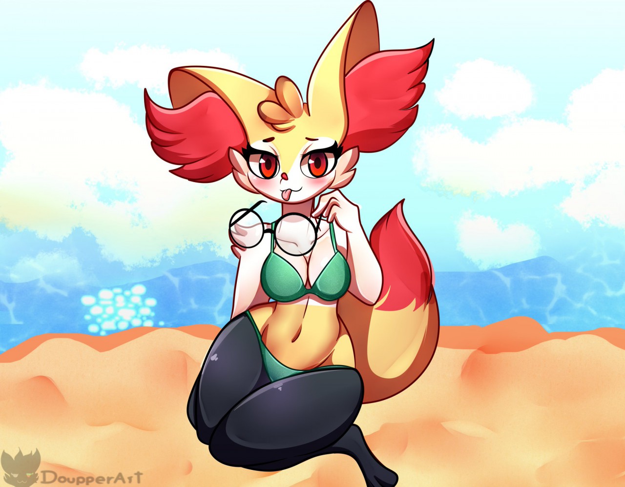 Braix in Bikini by Doupper_Art -- Fur Affinity [dot] net