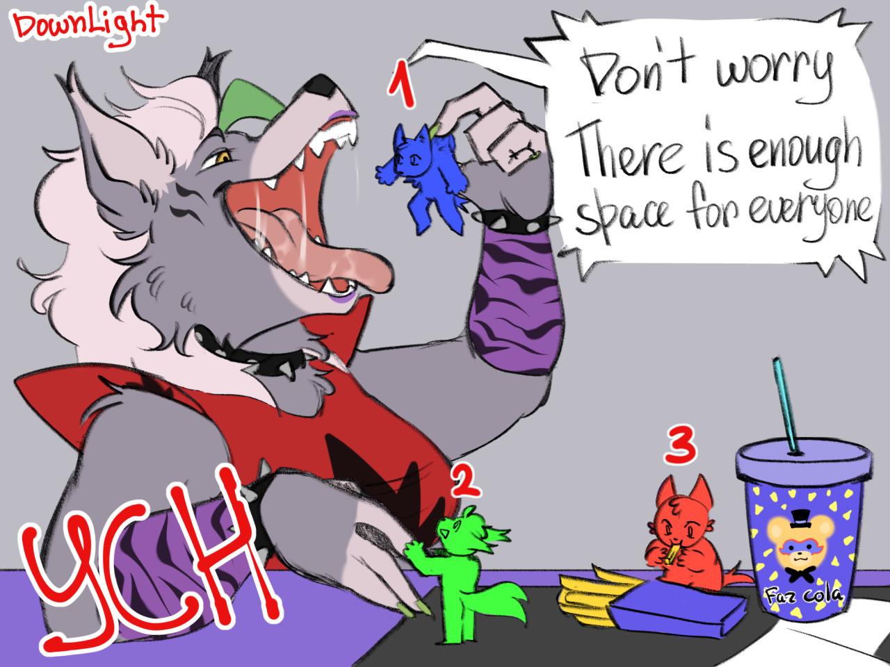 A small delicacy (Roxanne fnaf vore YCH CLOSED) by DownLight -- Fur  Affinity [dot] net