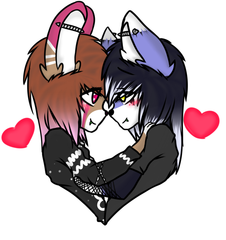 GIFT:. Emo Couple by Dr-Senpai -- Fur Affinity [dot] net