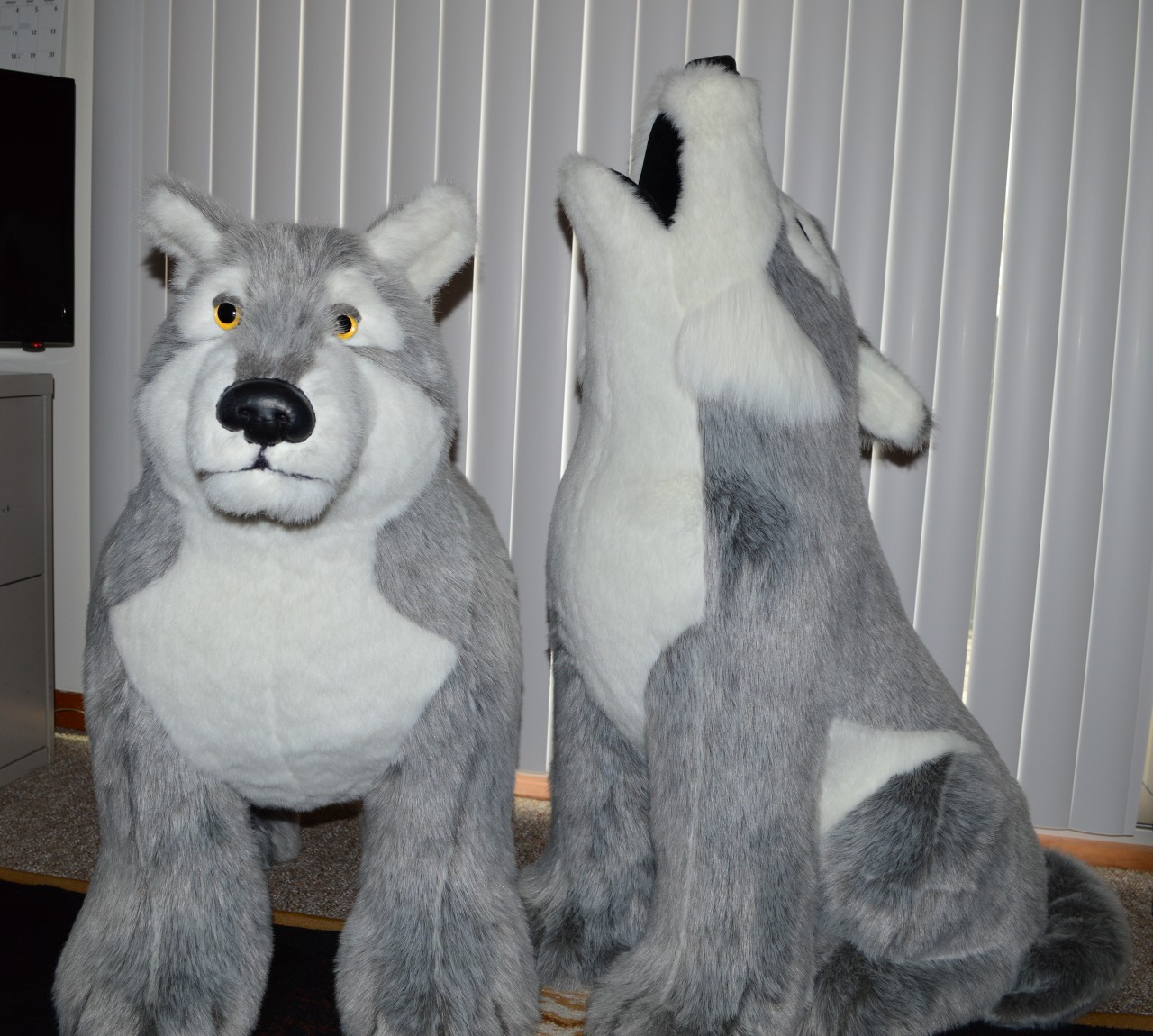 Giant deals wolf plush