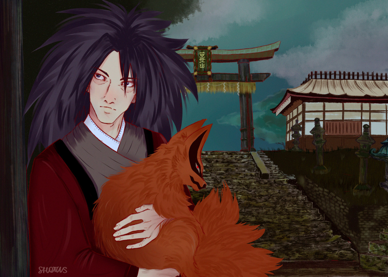 <b>Madara</b> with <b>Kurama</b> by dr.sho -- Fur Affinity dot net.