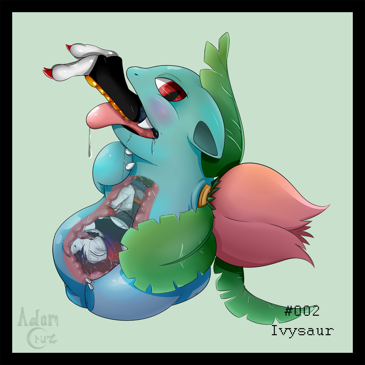 Pokevore Challenge 002 Ivysaur Vore By Dracion Fur Affinity Dot Net