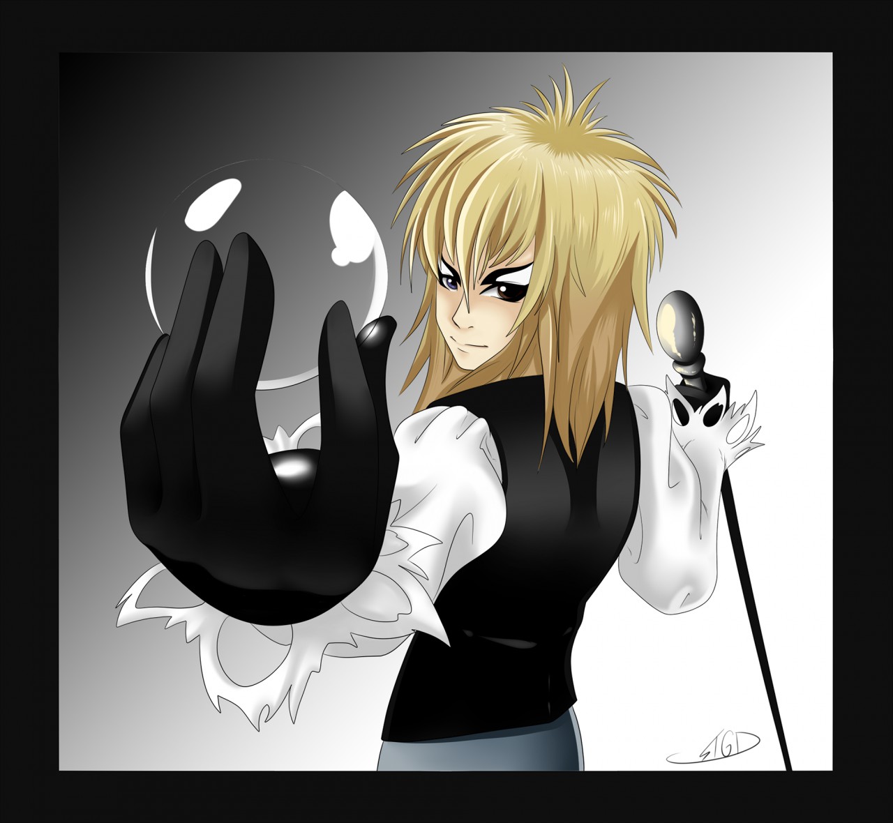 labyrinth jareth the goblin king anime style  Weasyl