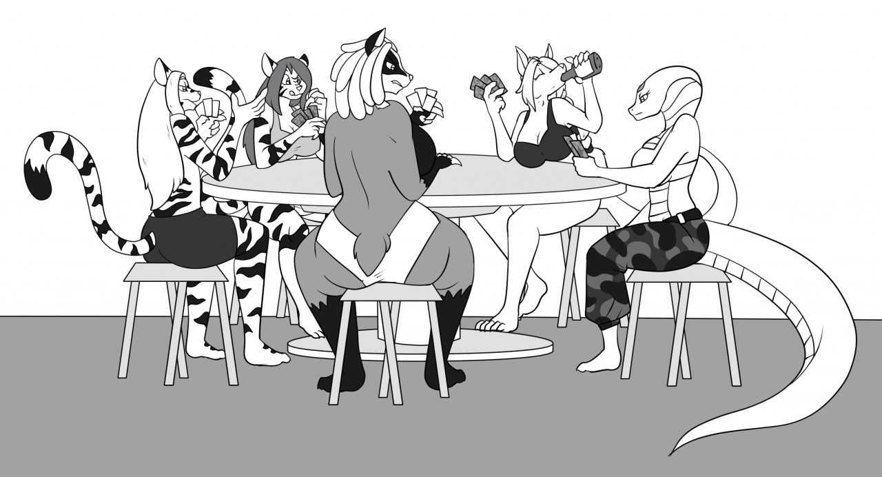 Strip Poker with the Mercs by Dragga -- Fur Affinity [dot] net