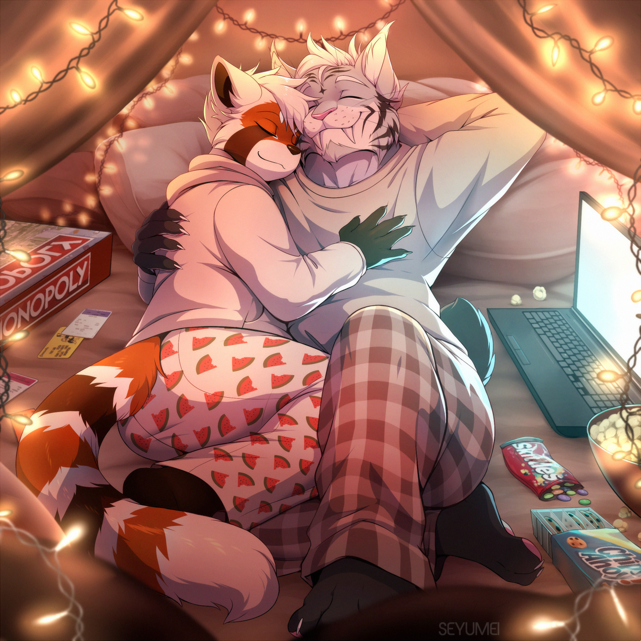 Com: Pillowfort Cuddles by draggincat -- Fur Affinity [dot] net