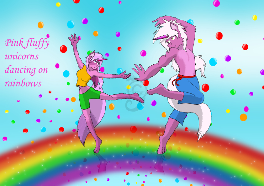 Pink fluffy unicorns by Dragon-Furry -- Fur Affinity [dot] net
