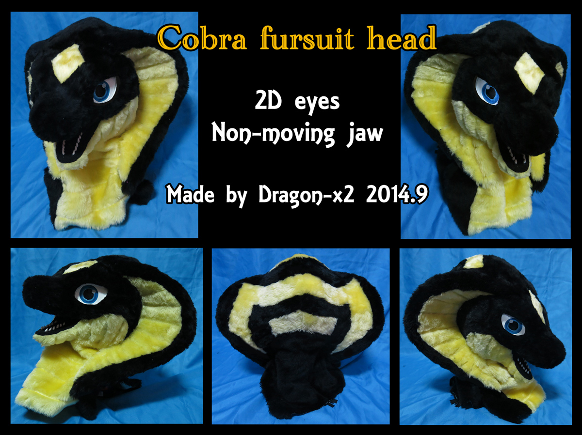 Cobra fursuit head 3D eyes by dragon-x2 -- Fur Affinity [dot] net