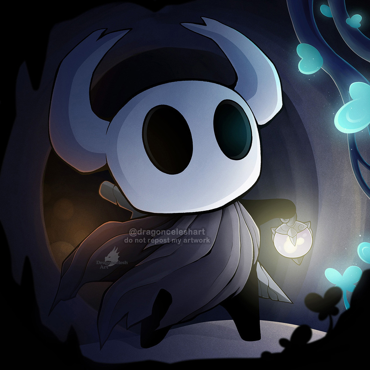 Hollow Knight fanart by Dragonceleshart -- Fur Affinity [dot] net