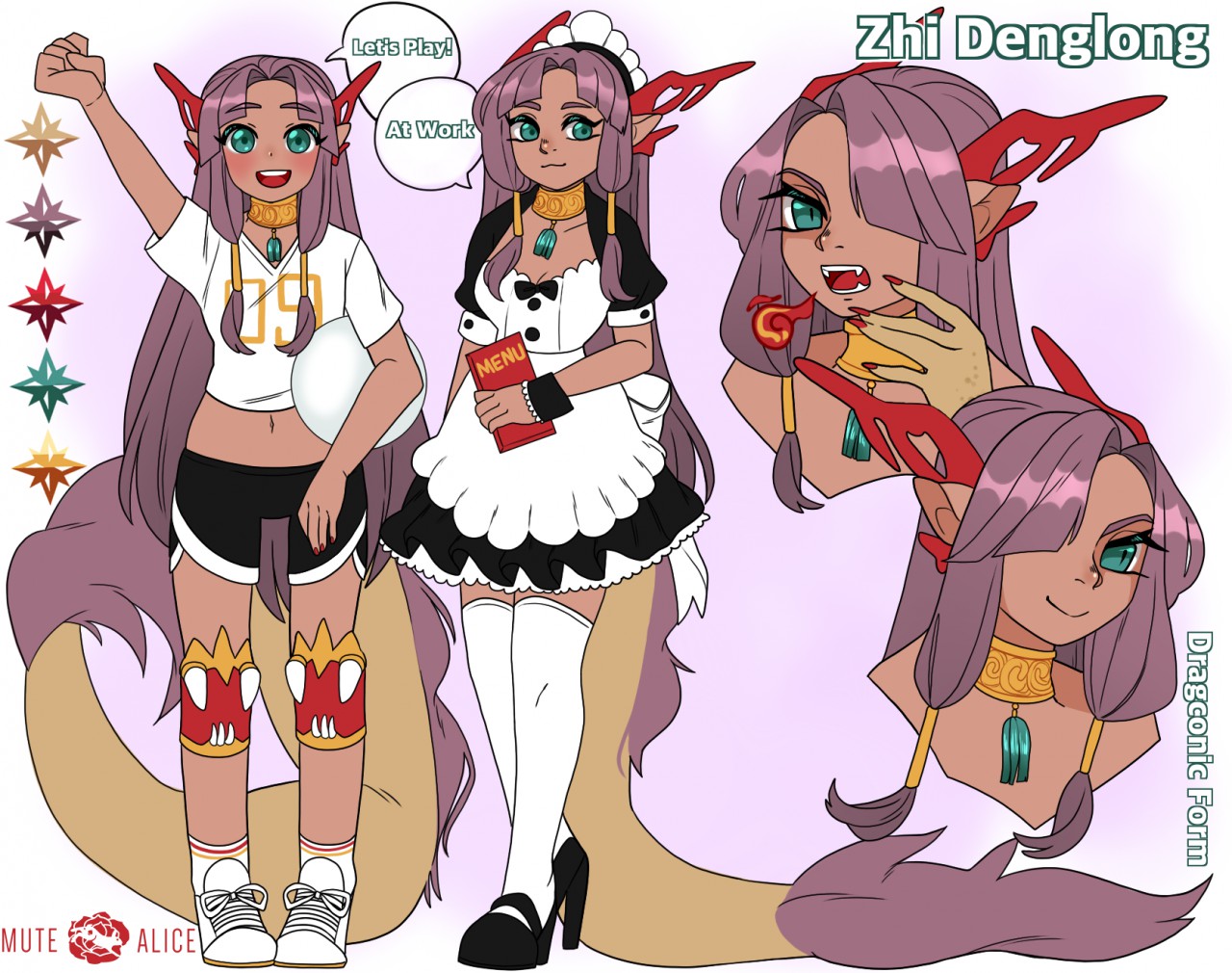 Zhi Reference Sheet by MuteAlice by DragonMaidFurs~ -- Fur Affinity [dot]  net