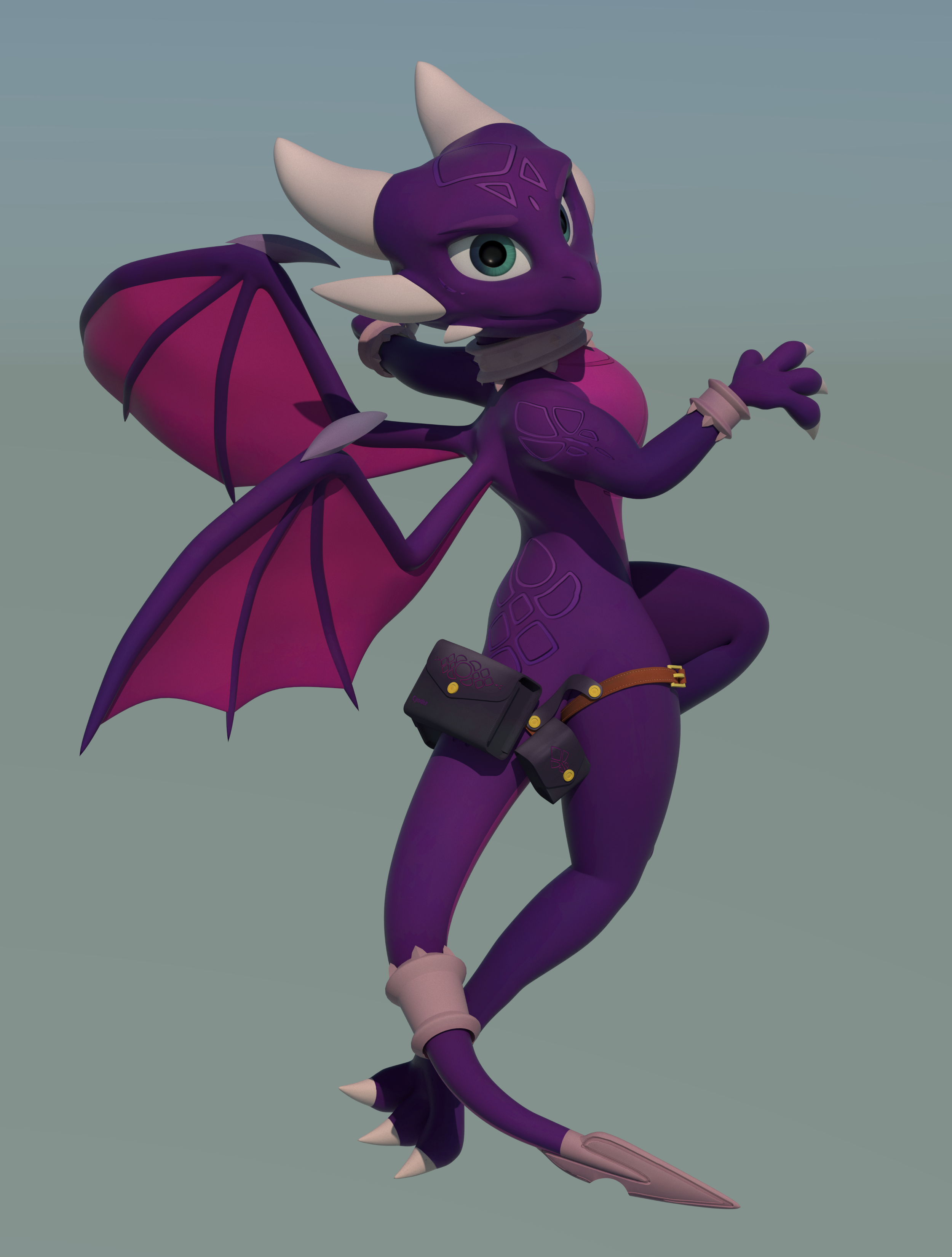 Cynder anthro