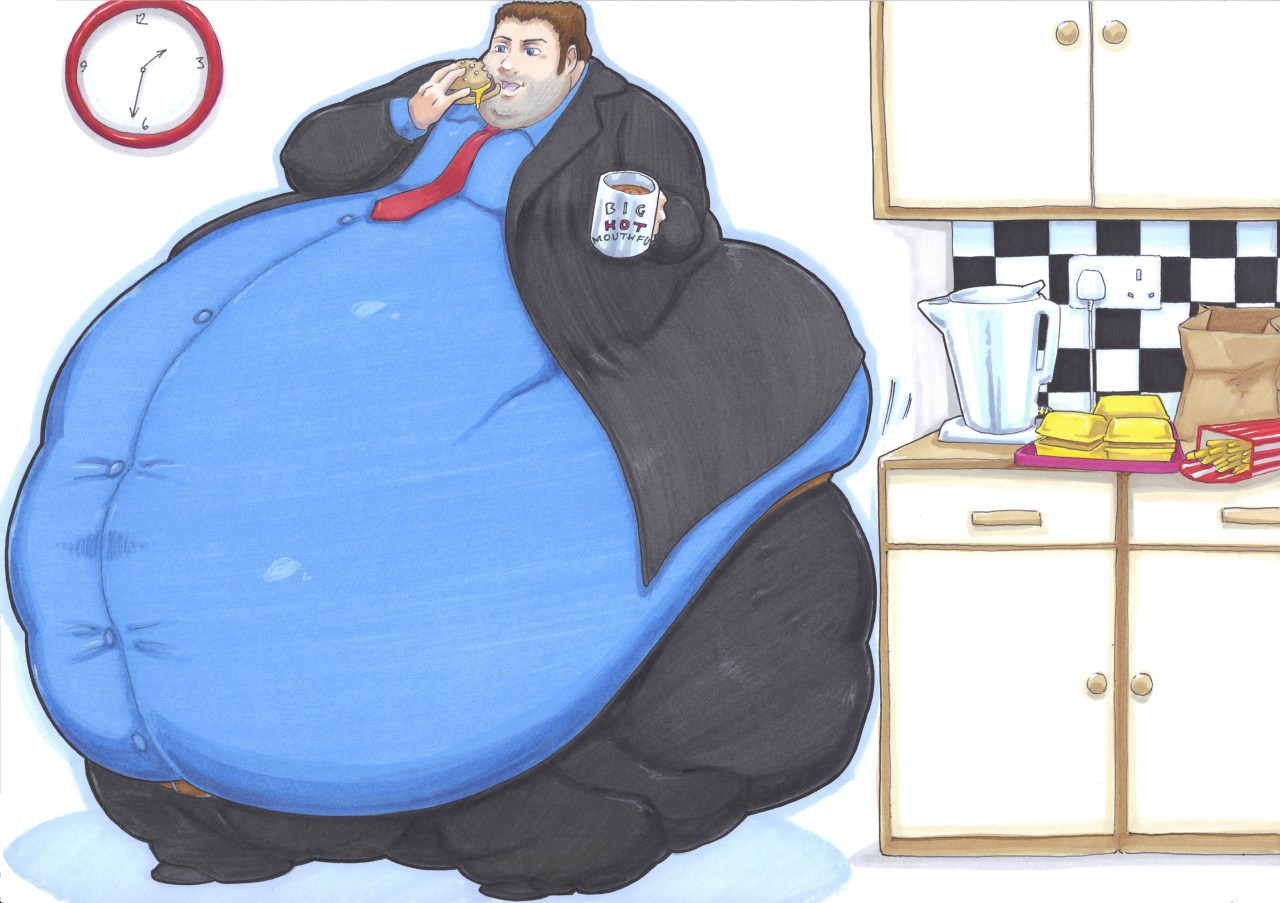 Fat Human by Prisionsuit Rabbitman by dragonsteve -- Fur Affinity [dot] net