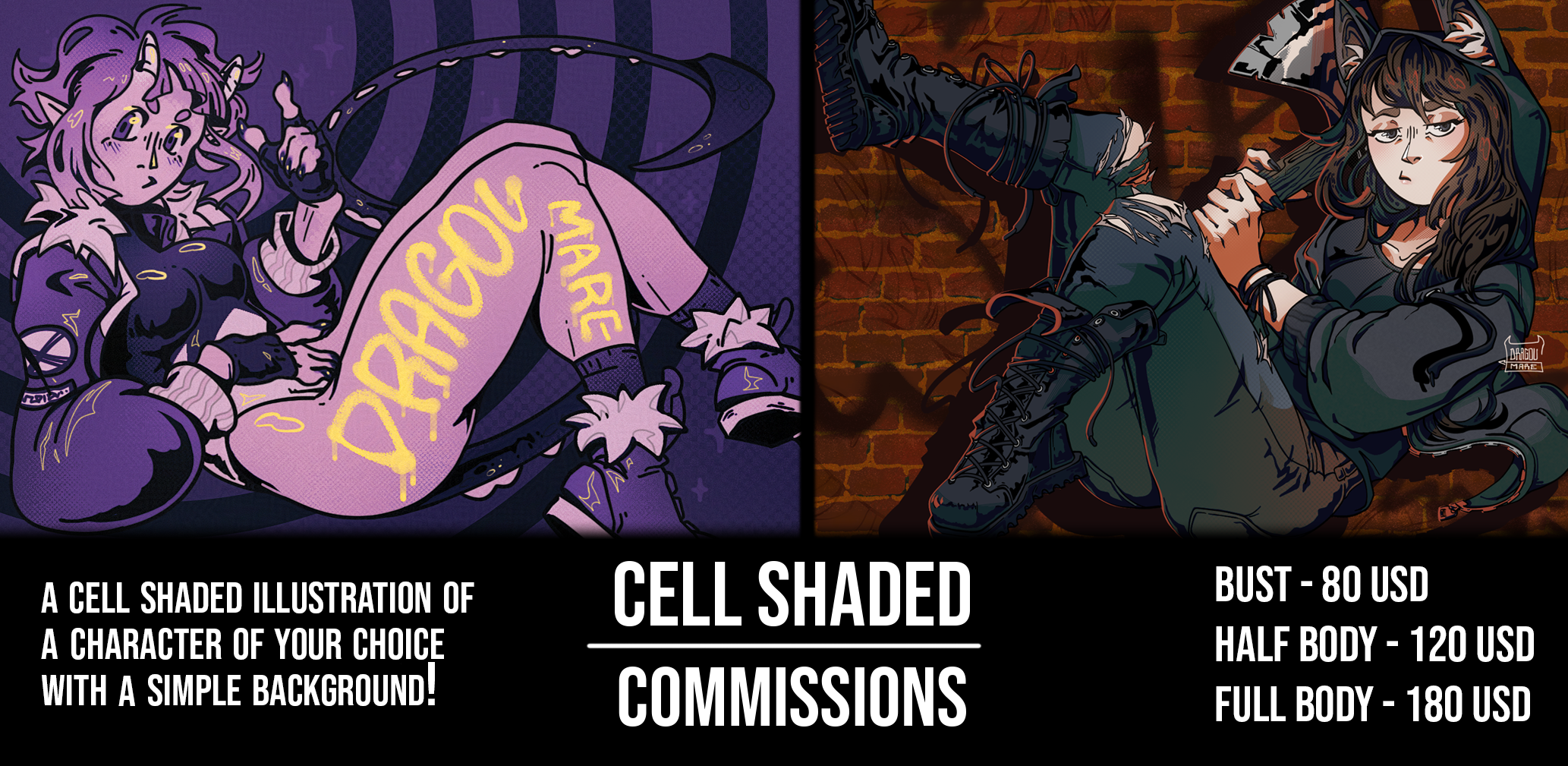 cell shaded commissions