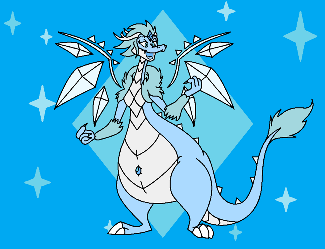 Rime the Ice Dragoness by dragovian15 -- Fur Affinity [dot] net