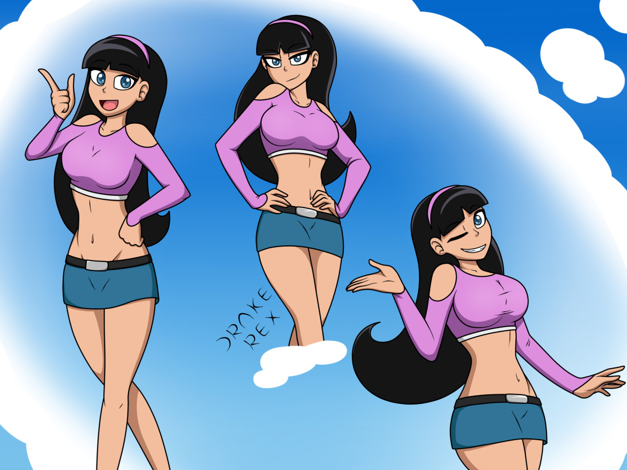Trixie tang swimsuit