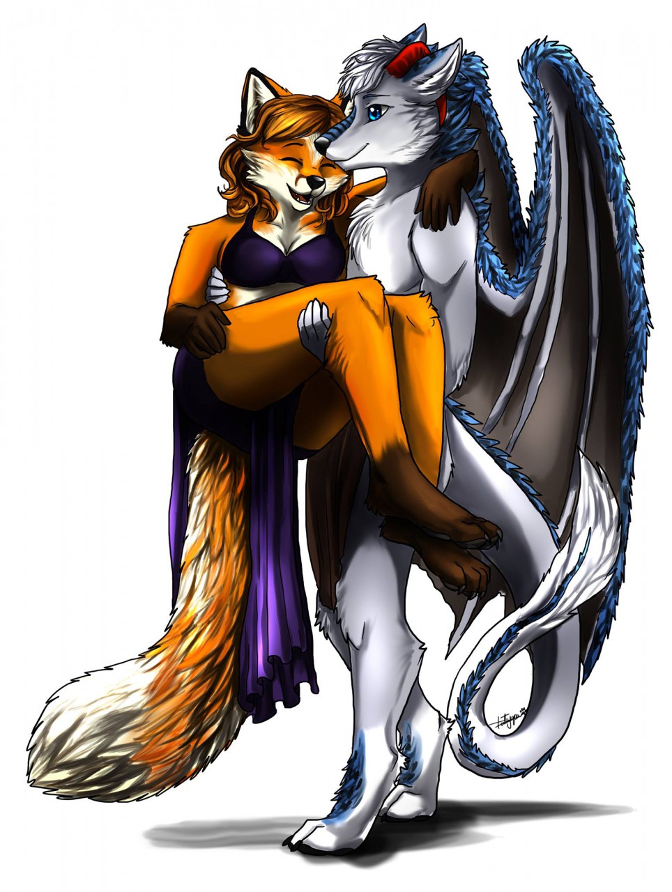 Sprained ankle - my female friend and my fursona by Drakon322 -- Fur  Affinity [dot] net