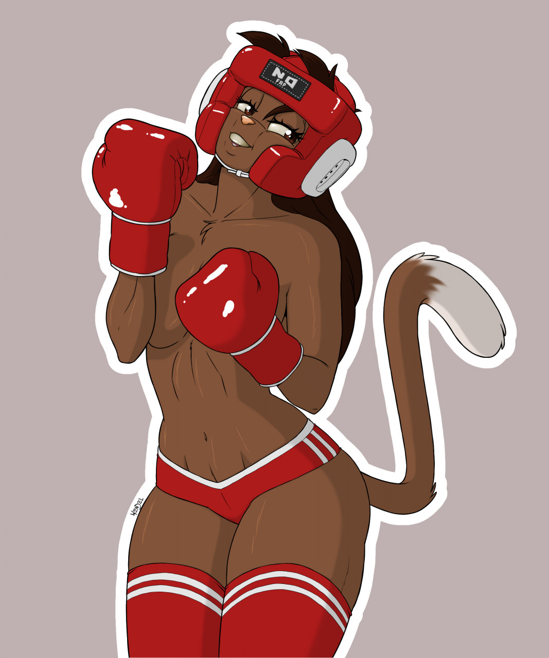 Topless boxing