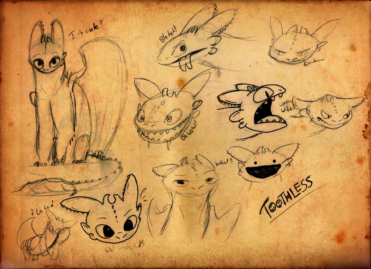 How To Draw Toothless How To Train Your Dragon Step by Step Drawing  Guide by Nickmoble  DragoArt
