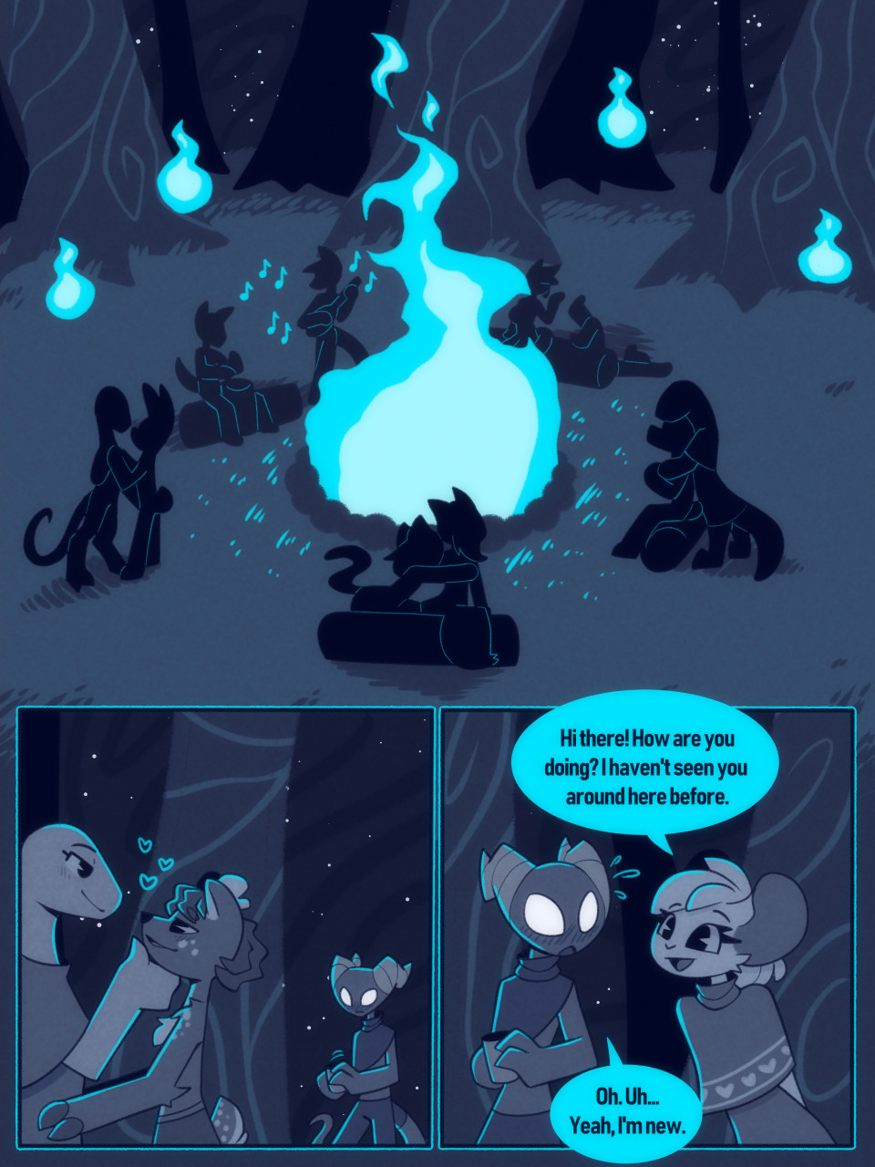 Party in the woods 1 by Draws-When-Gay -- Fur Affinity [dot] net