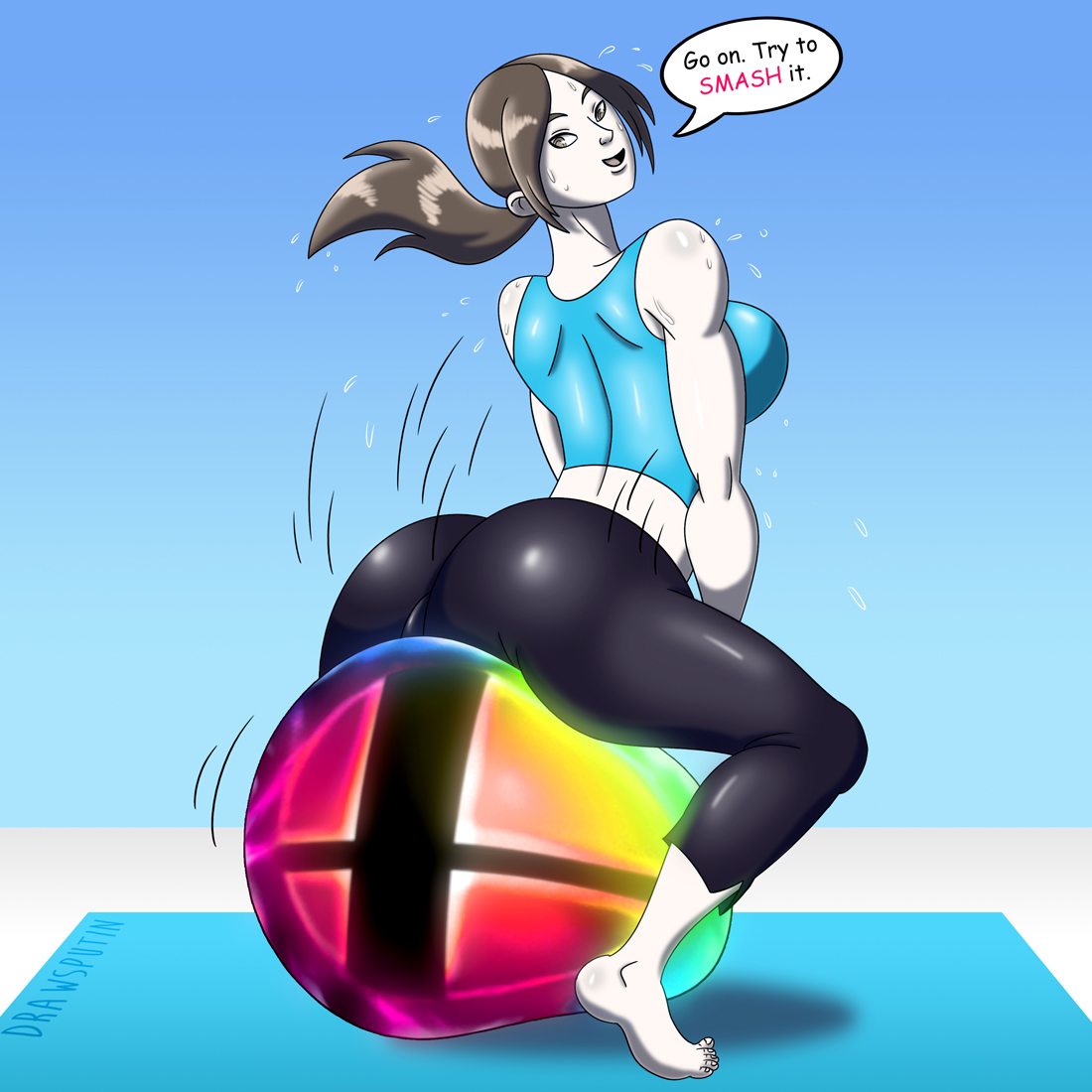 Wii Fit Smasher. 