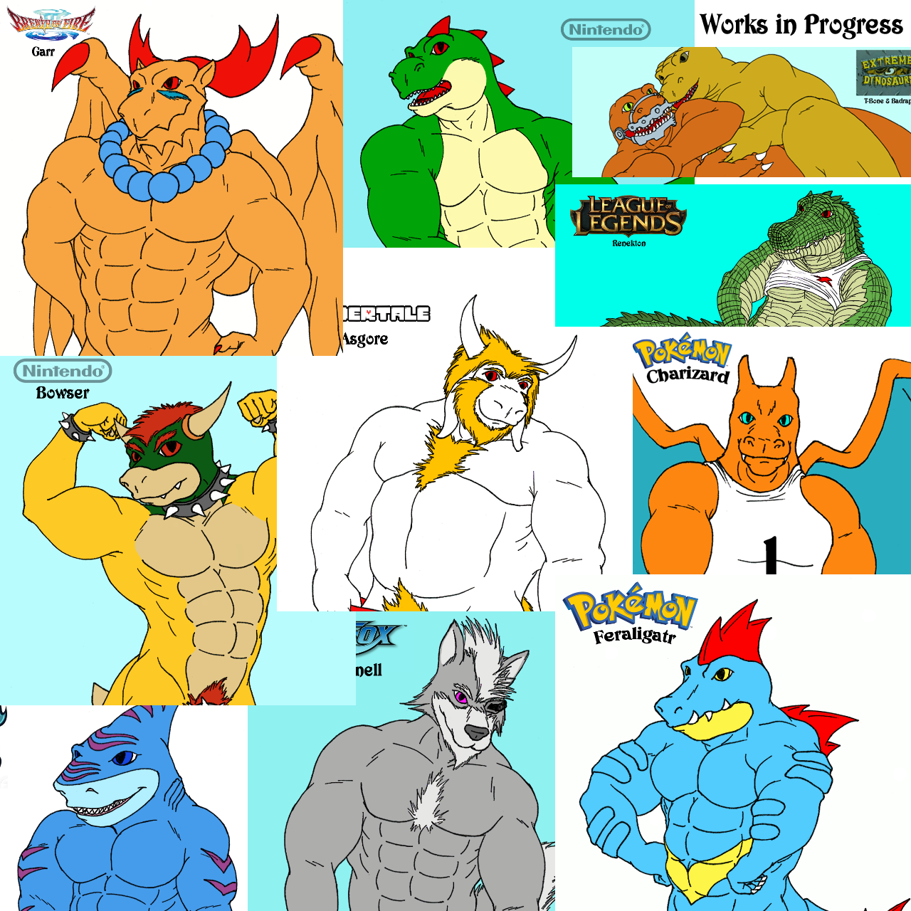 RULE 34] Work in Progress Collage by Drayo -- Fur Affinity [dot] net