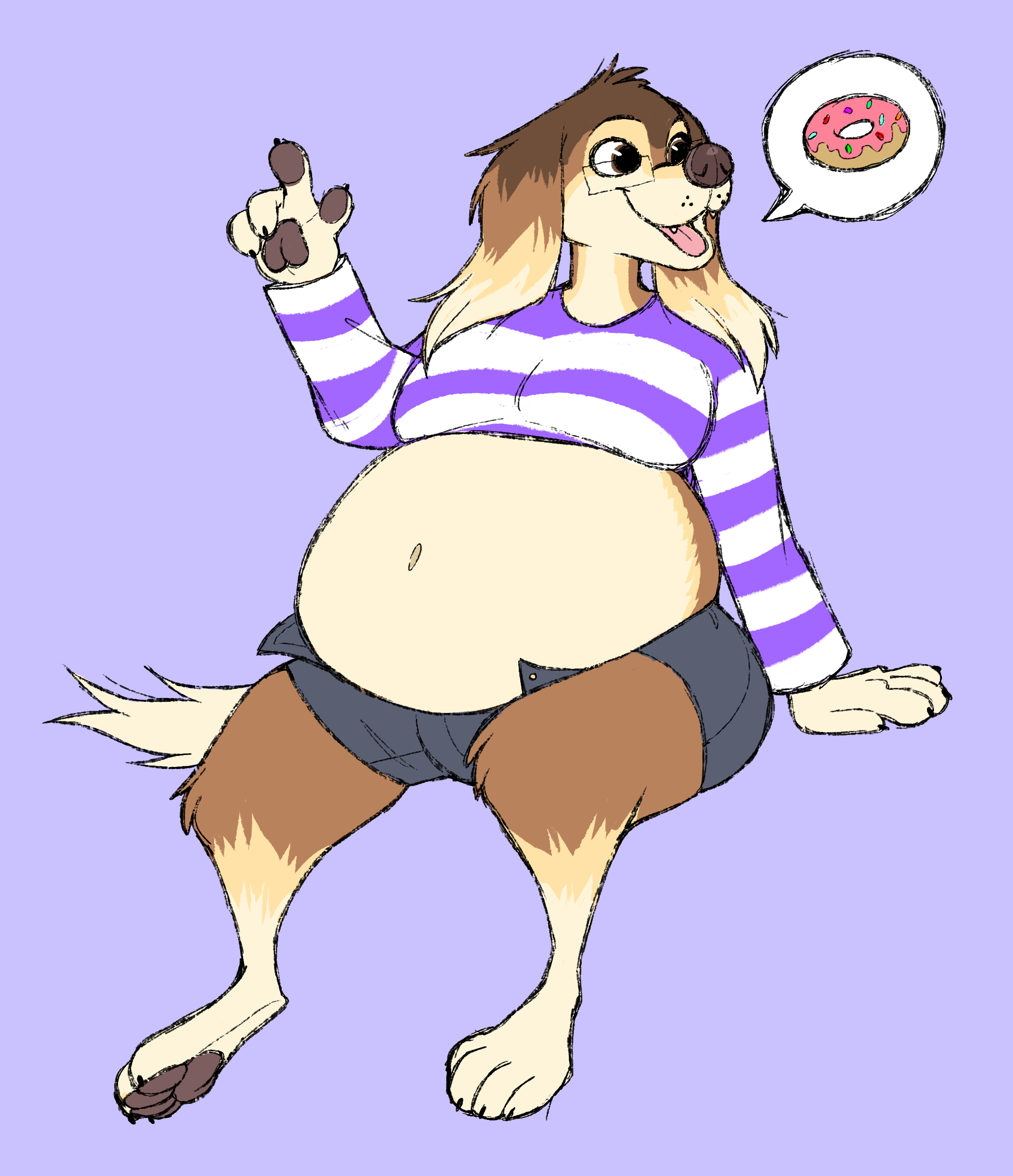 C] Doughnut Filled Doggo 🍩 by DrBlueCat -- Fur Affinity [dot] net