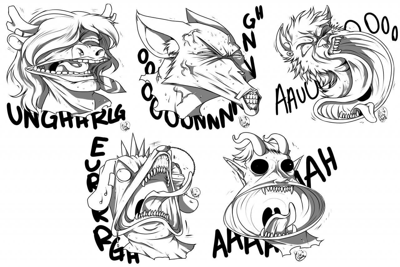 ugly orgasm faces by DrDubz Fur Affinity dot net