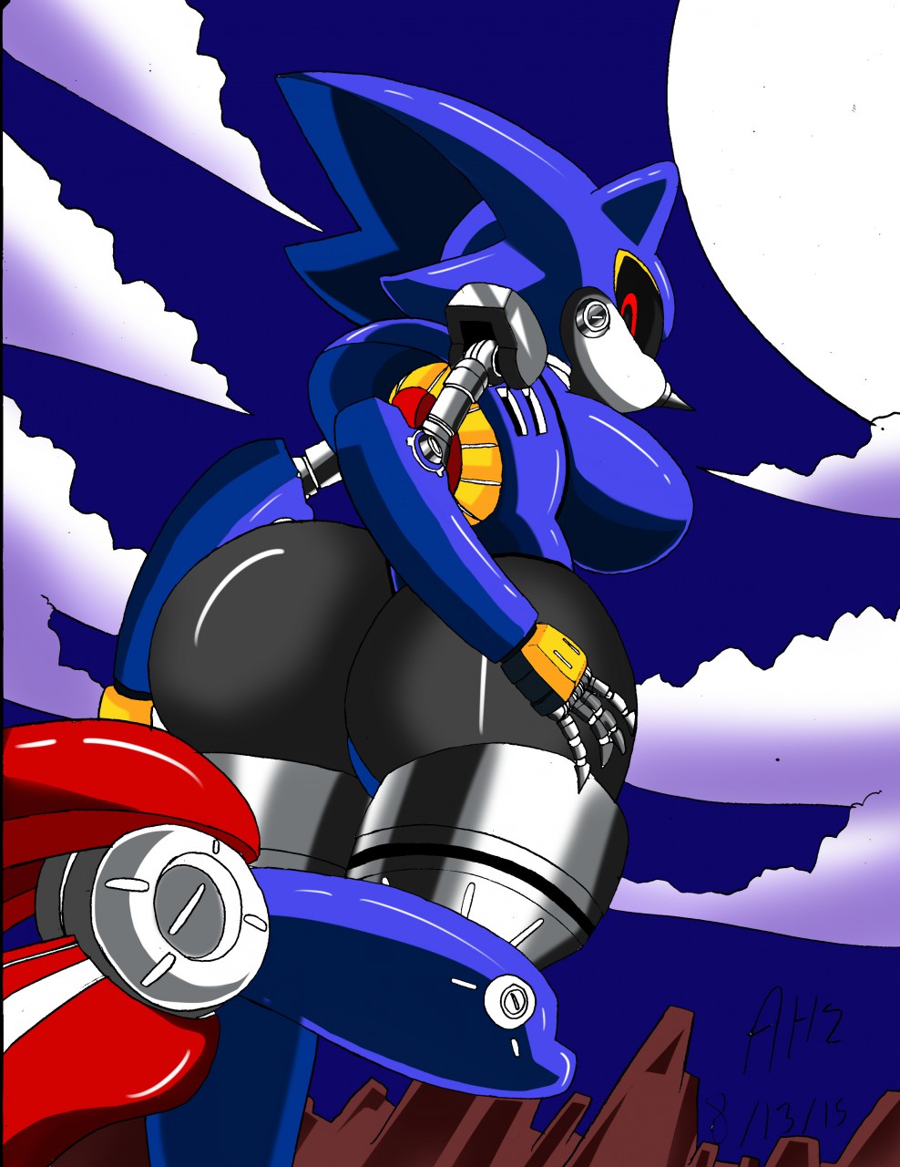 Monster Girls Alert - Female metal sonic as a waifu.