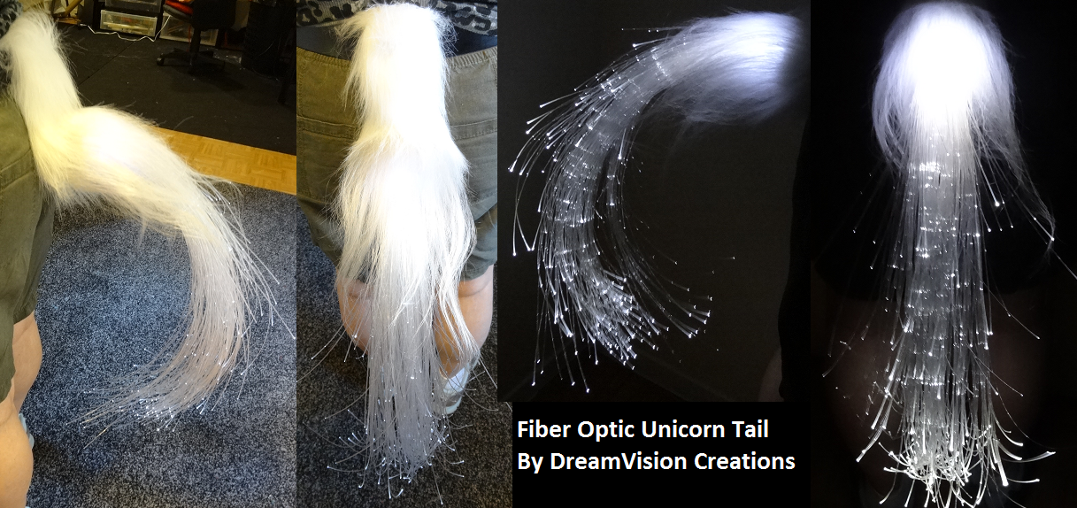 Light Up Fiber Optic Furry Tail