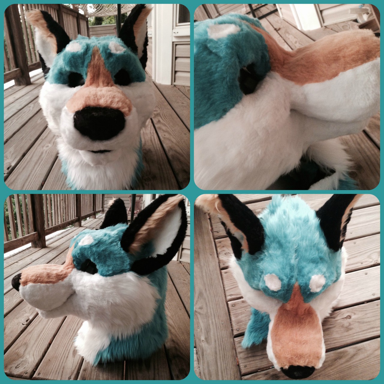 Unfinished fursuit head deals