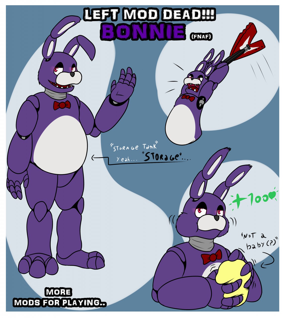 Bonnie the bunny left mod ded. 