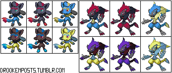 Pixilart - Redesigned Lucario Shiny by ExpectoC