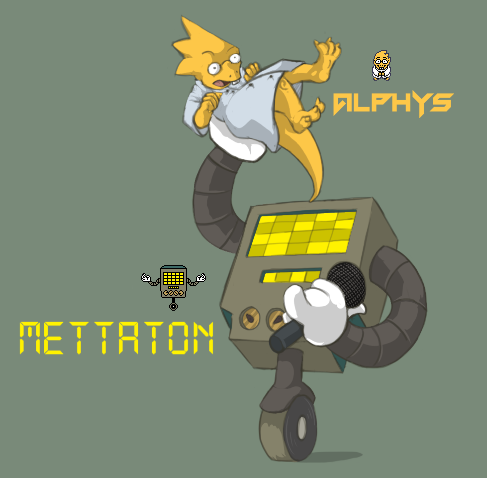 Undertale Alphys And Mettaton By Dsurion123 Fur Affinity Dot Net