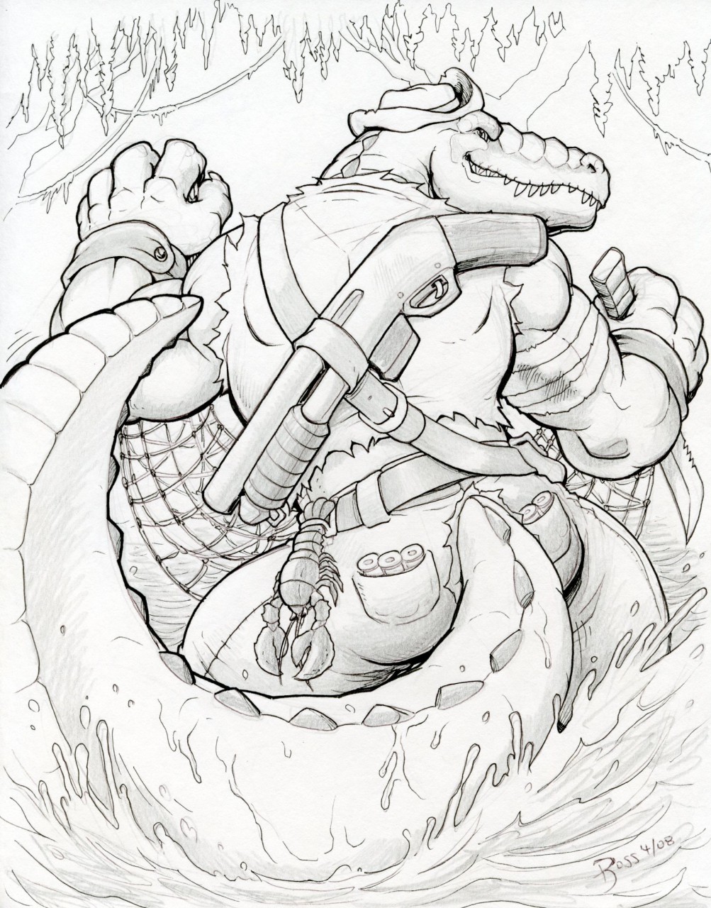 Do you prefer Leatherhead when he's naked or when he's wearing clothes? :  r/TMNT