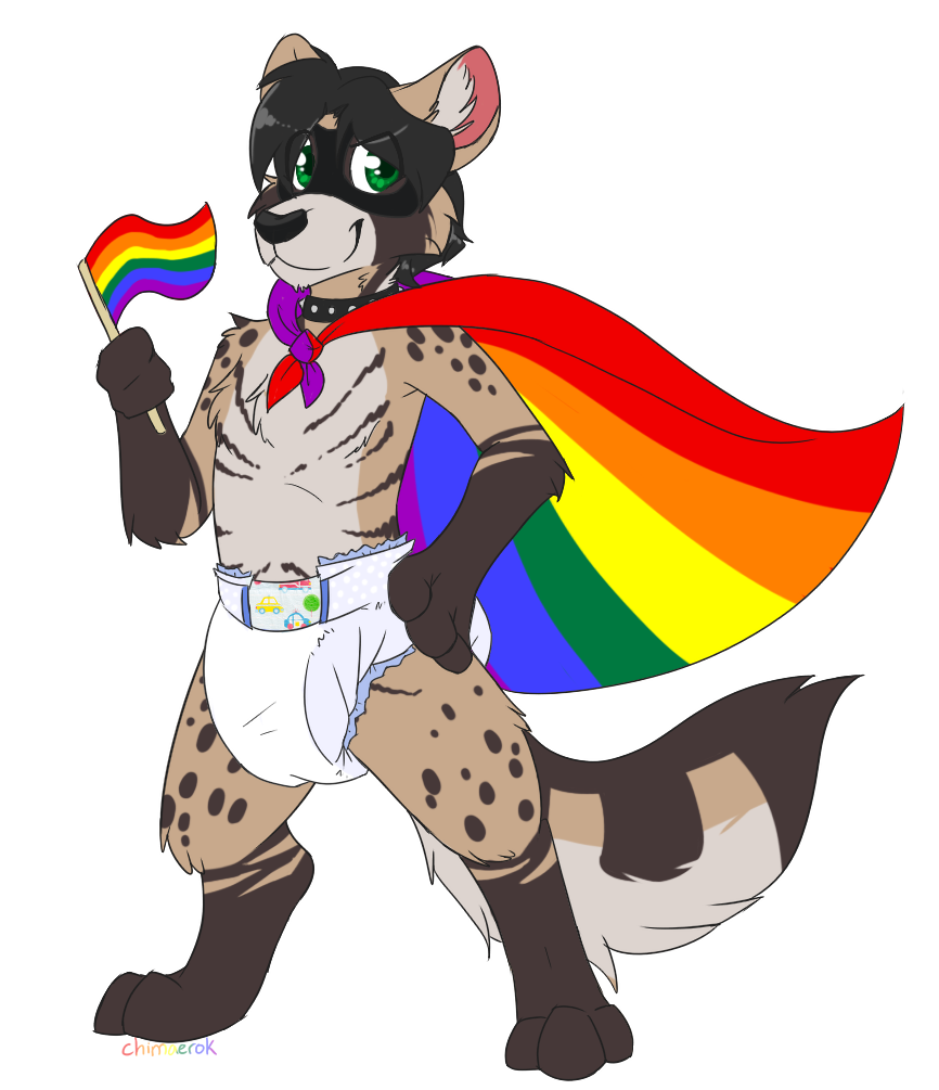 Furry gay diaper Patreon logo