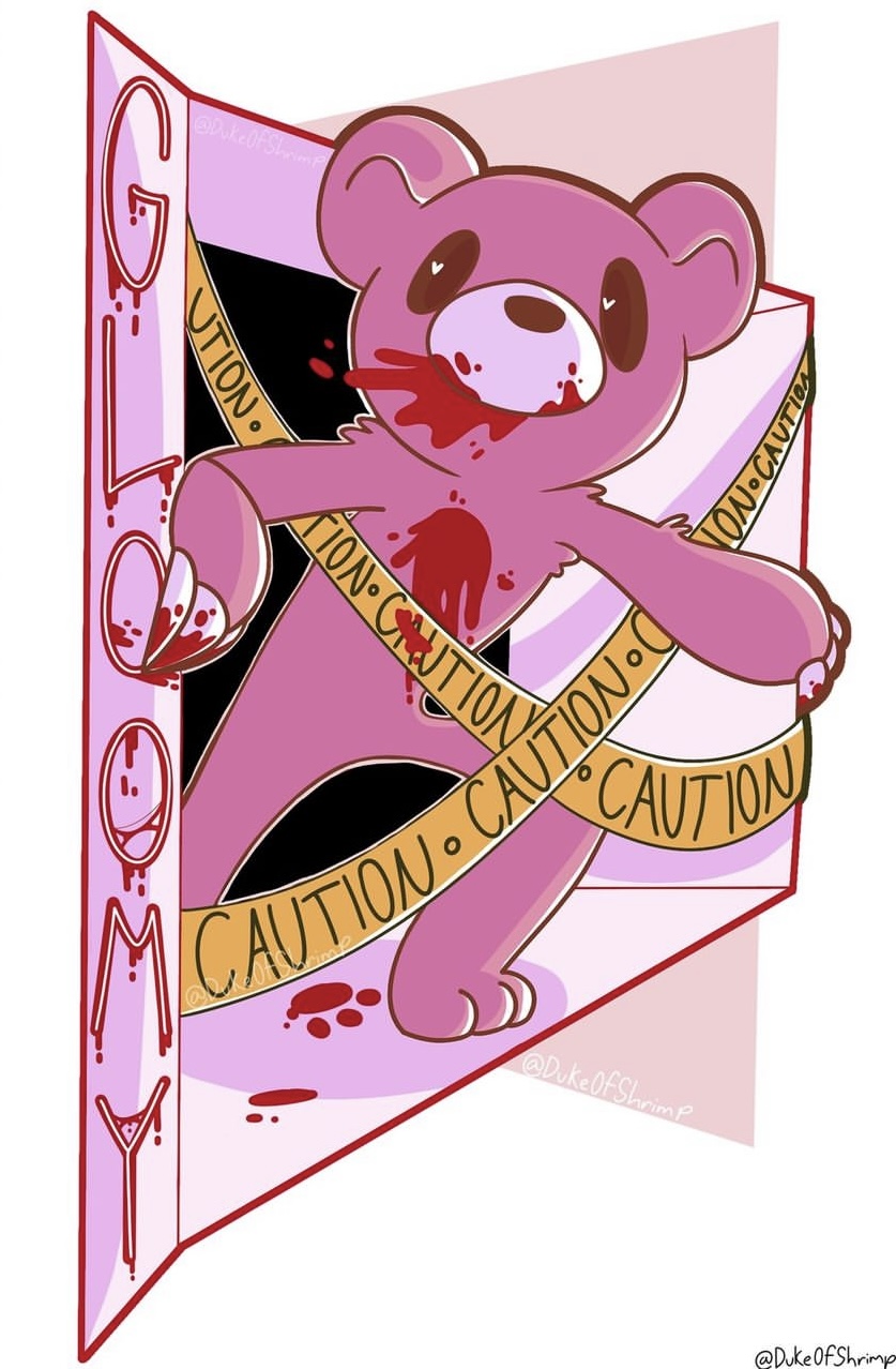 Gloomy Bear Watch Out Mini Tin Sign  Buy Online at Grindstorecom