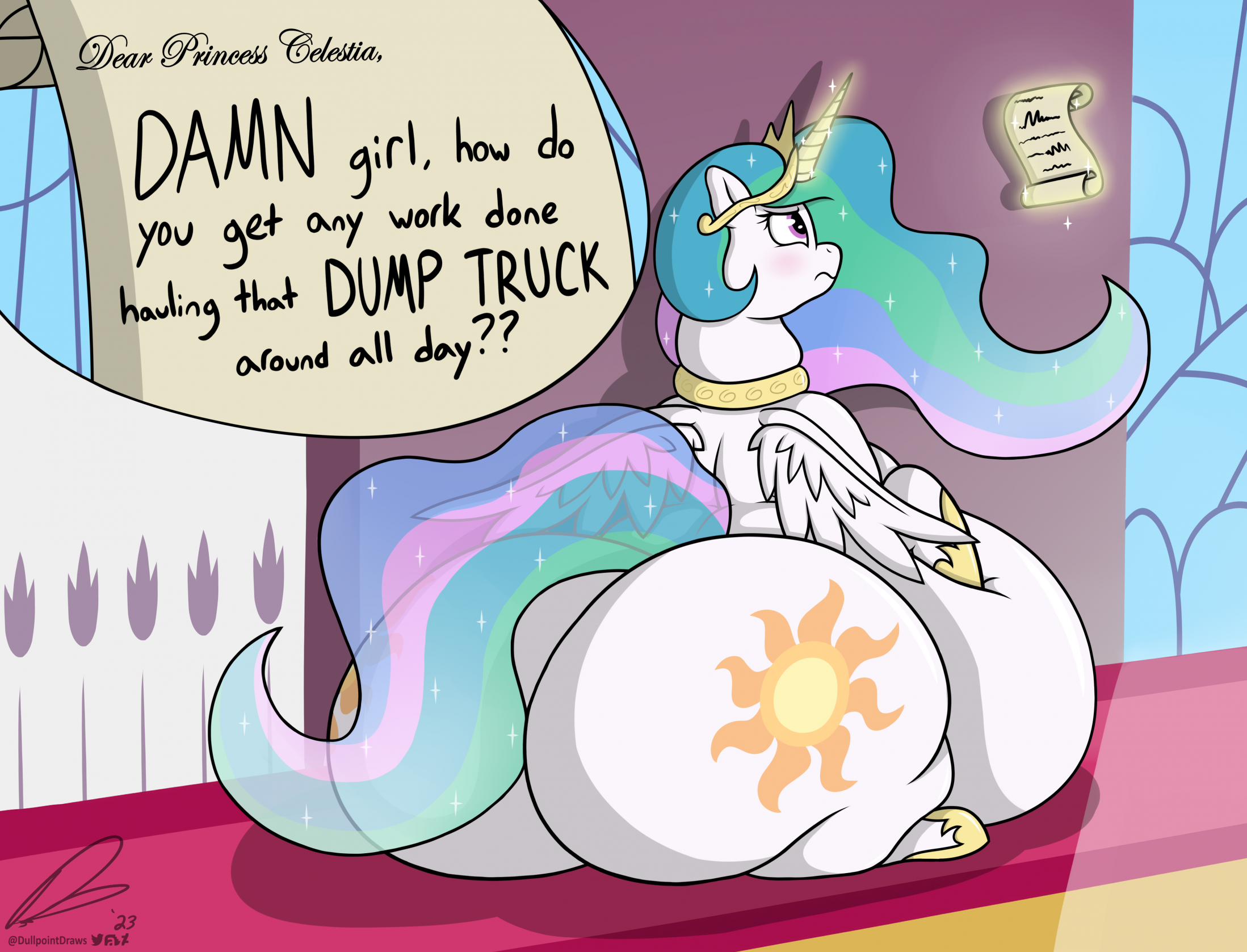 Dear Princess Celestia... (Part 1/2) by Dullpoint -- Fur Affinity [dot] net