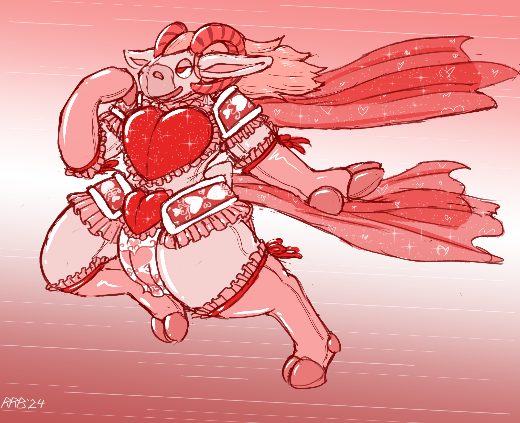 Gwendolyn, Goat Paladin-Toy of Love (By Run_Rabbit_Bounce)