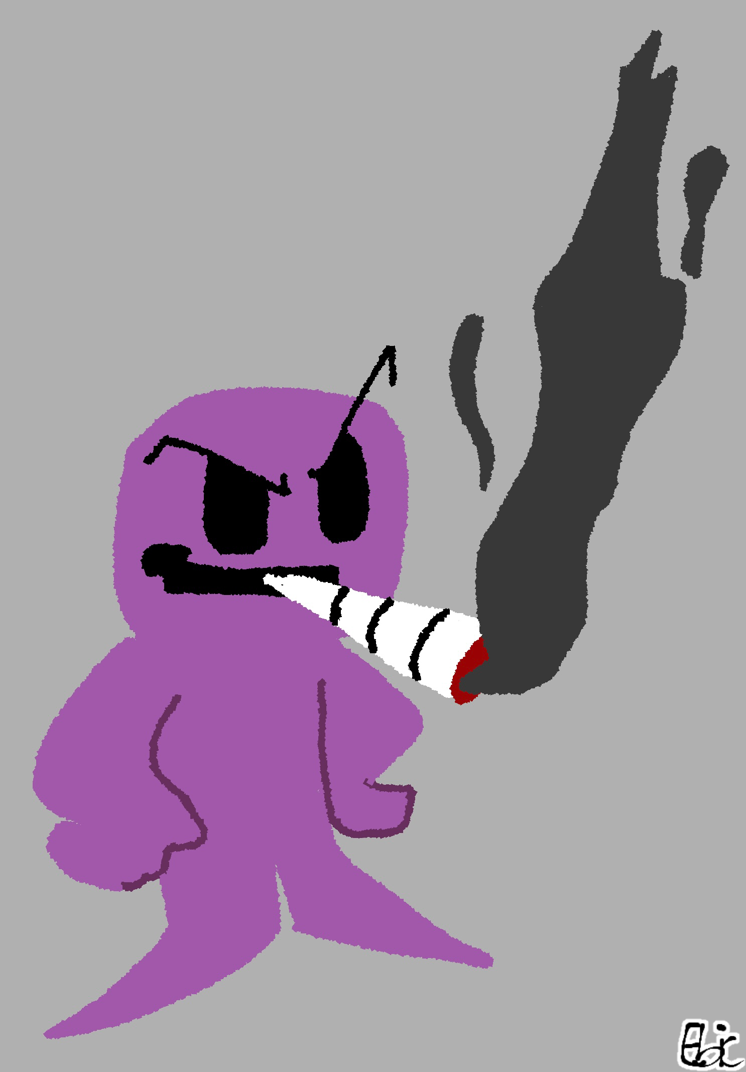 Ourple Guy Smoking that Fat Blunt Lmao by EbicMemerGaming420 -- Fur  Affinity [dot] net