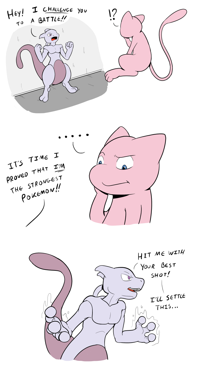 Poke-Toons: MewTwo Versus Mew - Page 1 by EccentricChimera -- Fur Affinity  [dot] net