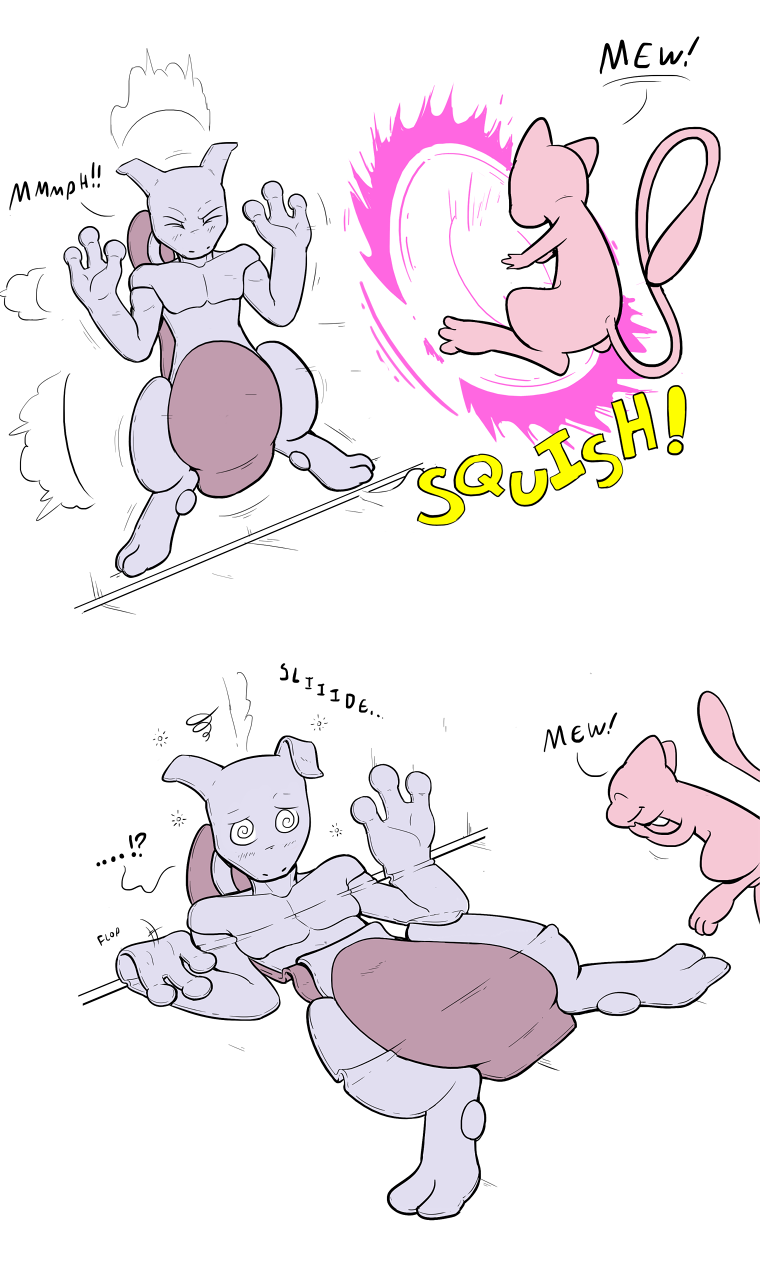 Poke-Toons: MewTwo Versus Mew - Page 1 by EccentricChimera -- Fur Affinity  [dot] net
