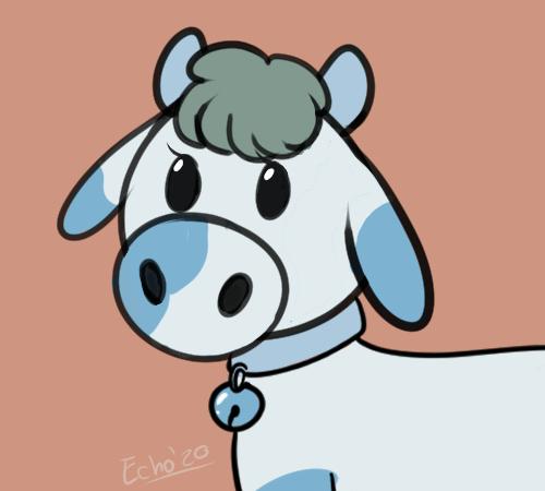 Blueberry Cute Cow by Maybk on Dribbble