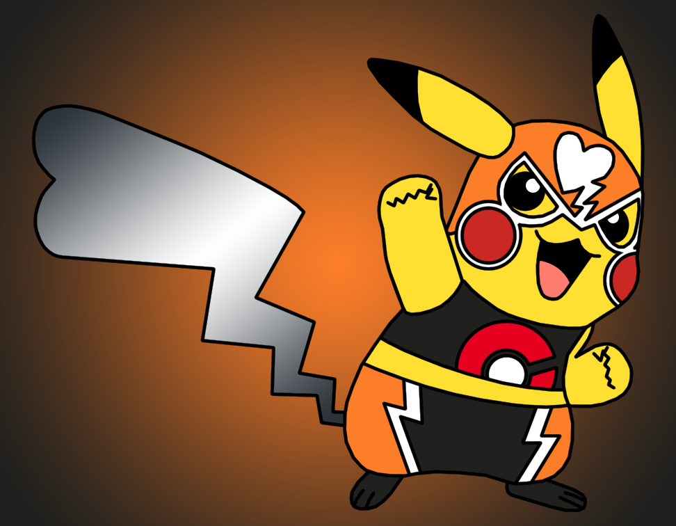 Pikachu Libre, use Iron Tail! by Ecto-500 -- Fur Affinity [dot] net